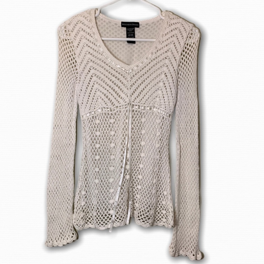 BEECHERS BROOK | Crochet Long Sleeve Top